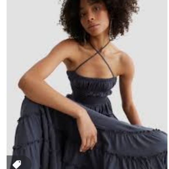 Lucky Brand Apricot Boho knit maxi dress size XL - Picture 11 of 12